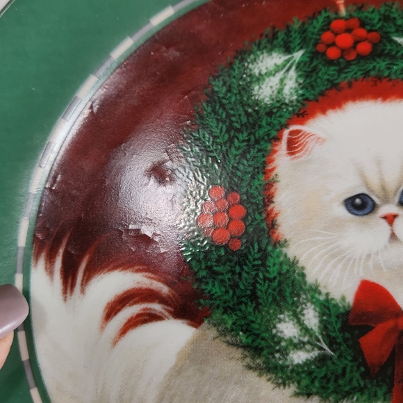 1992 Lowell Herrero Venus Collection Vandor White Cat Plate 7.5" - Picture 6 of 7